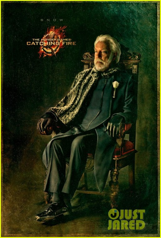 donald sutherland hunger games catching fire snow portrait 012827407