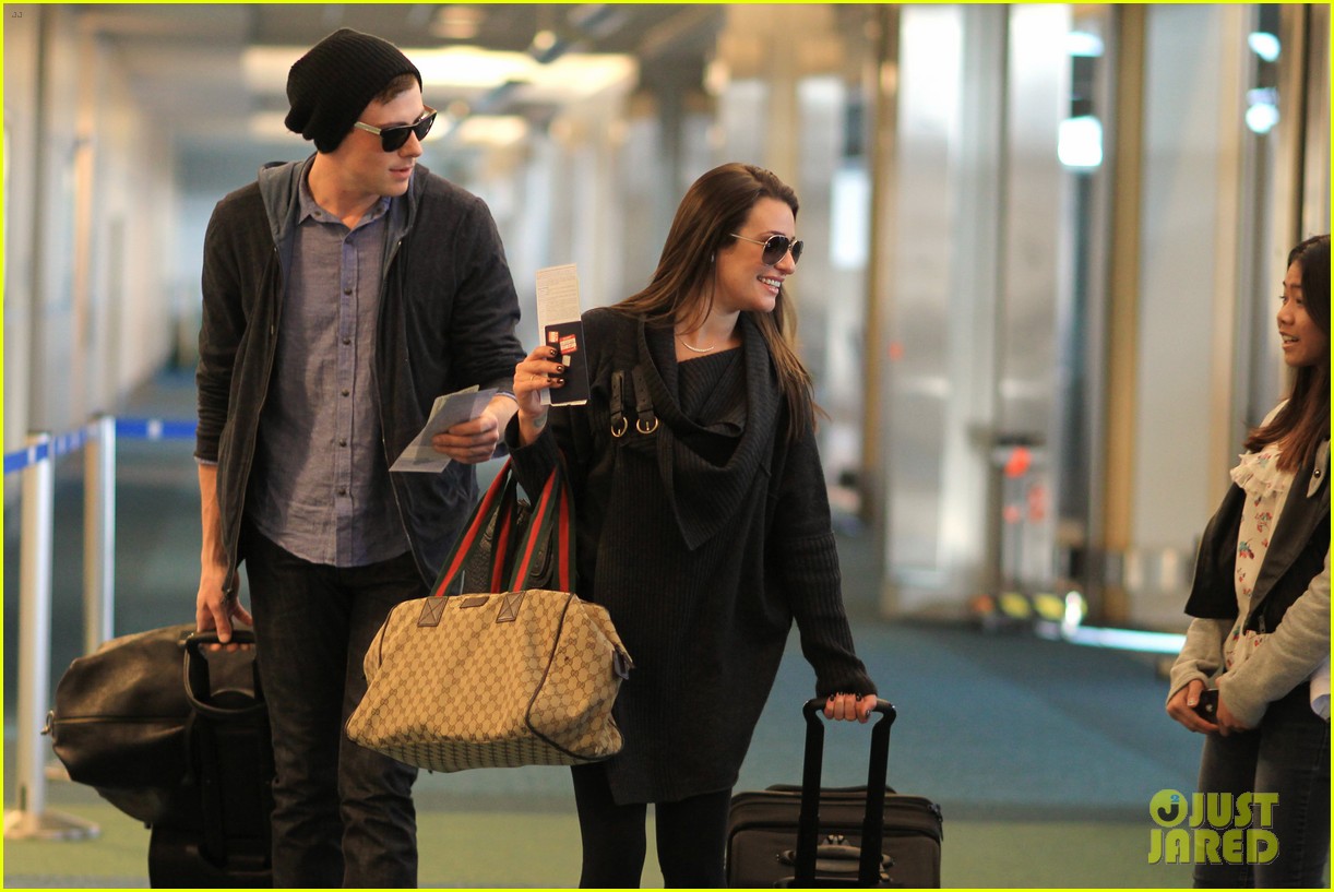 lea michele cory monteith from vancouver to l a 08