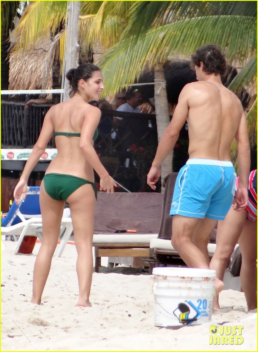 rafael nadal shirtless beach vacation with maria perrello 132826121