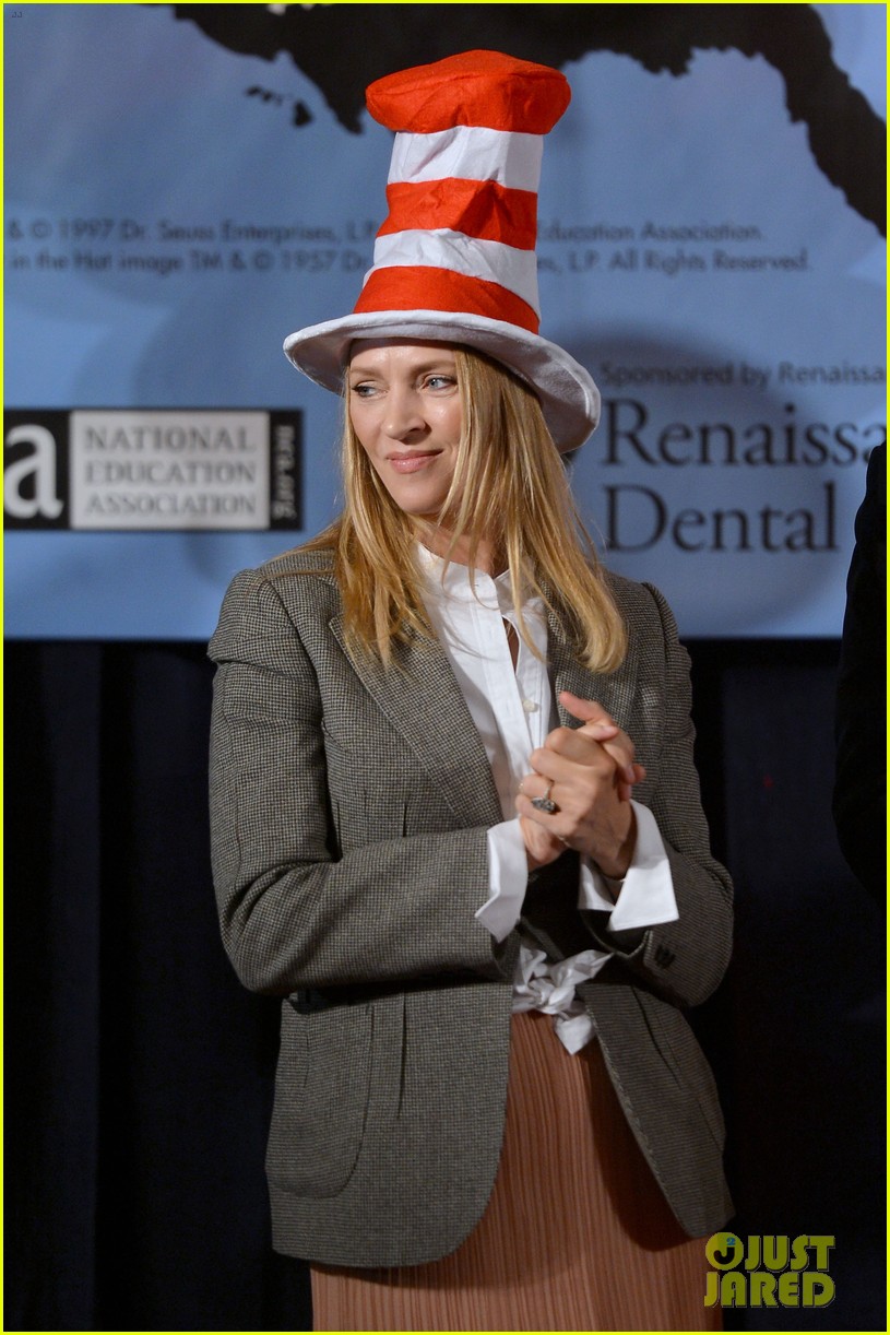 uma thurman cat in the hat for read across america day 20