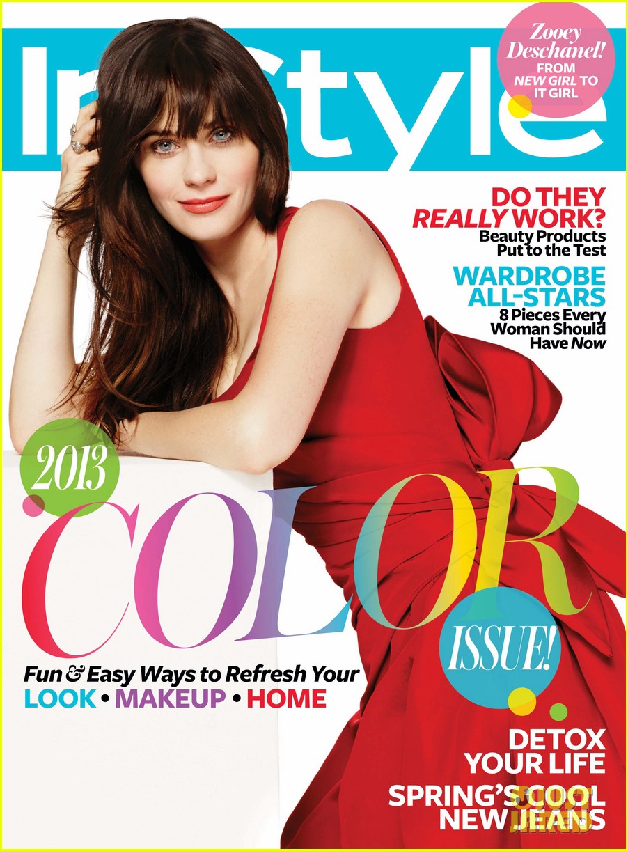 zooey deschanel covers instyle april 2013 01