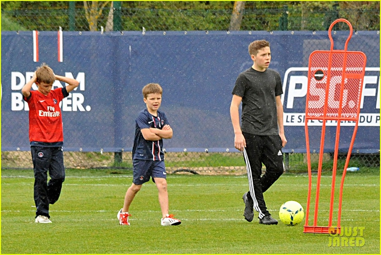 david beckham soccer camp with his sons 062853804