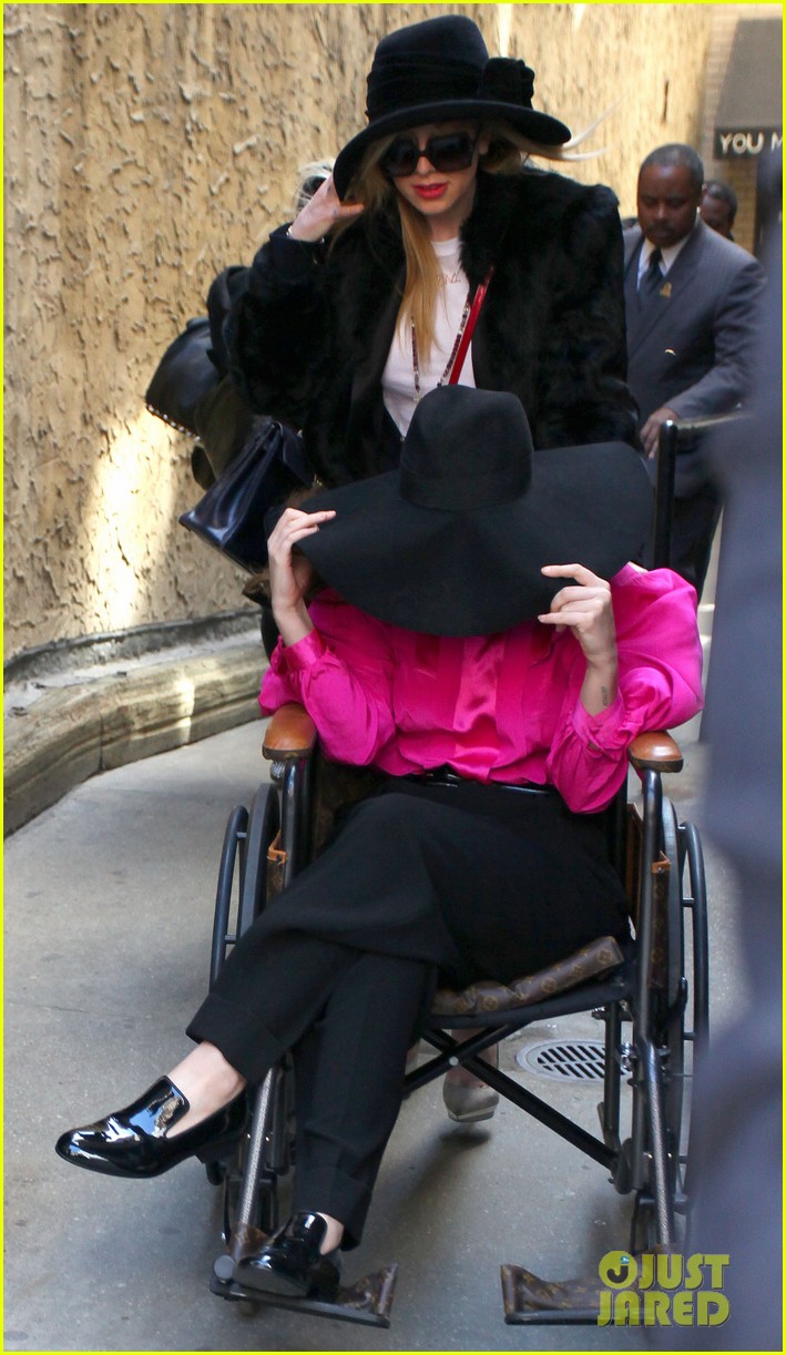 lady gaga wheelchair recovery in nyc 012842707