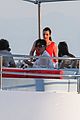 pregnant kim kardashian family boat ride in greece 02