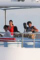 pregnant kim kardashian family boat ride in greece 33