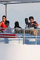 pregnant kim kardashian family boat ride in greece 35