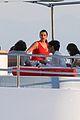 pregnant kim kardashian family boat ride in greece 40