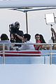 pregnant kim kardashian family boat ride in greece 42