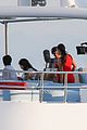 pregnant kim kardashian family boat ride in greece 46