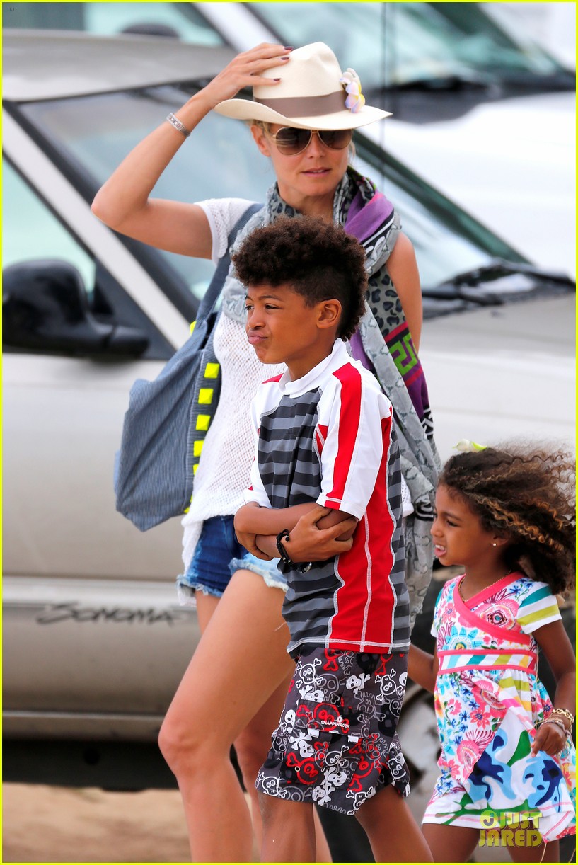 heidi klum family back in l a after hawaii drowning save 322842232