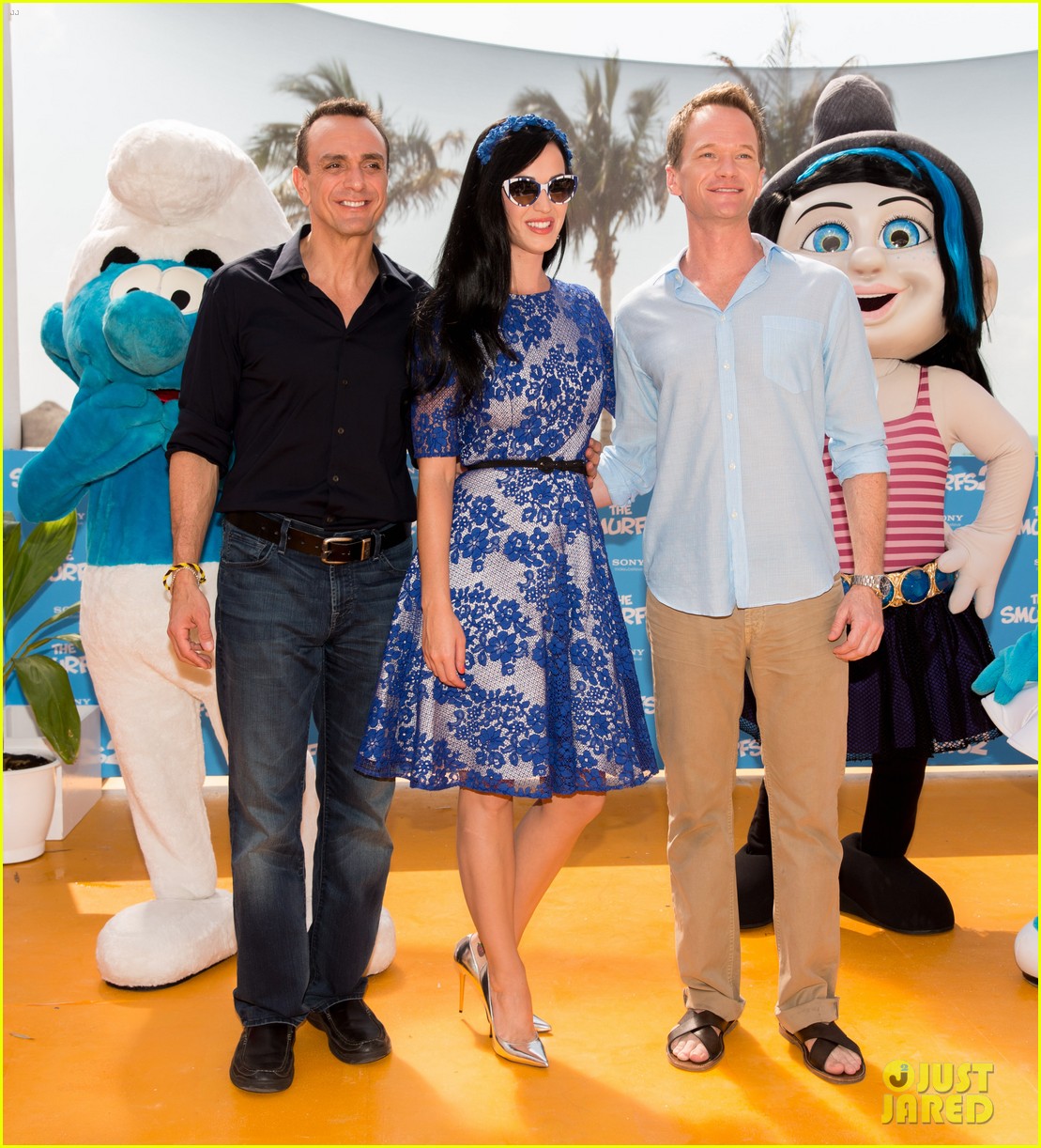 katy perry neil patrick harris smurfs 2 at summer of sony 102855739