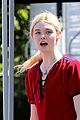 elle fanning hangs out on low down set 04