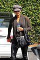 halle berry rocks leather pants while shopping 09