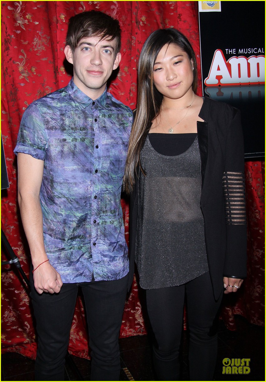 jenna ushkowitz annie musical after party with glee cast 022872676