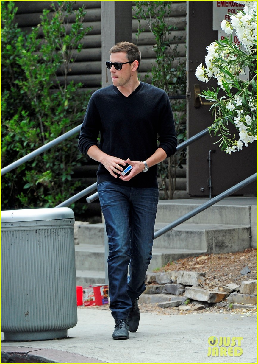 cory monteith steps out after glee creative twist revealed 032872211