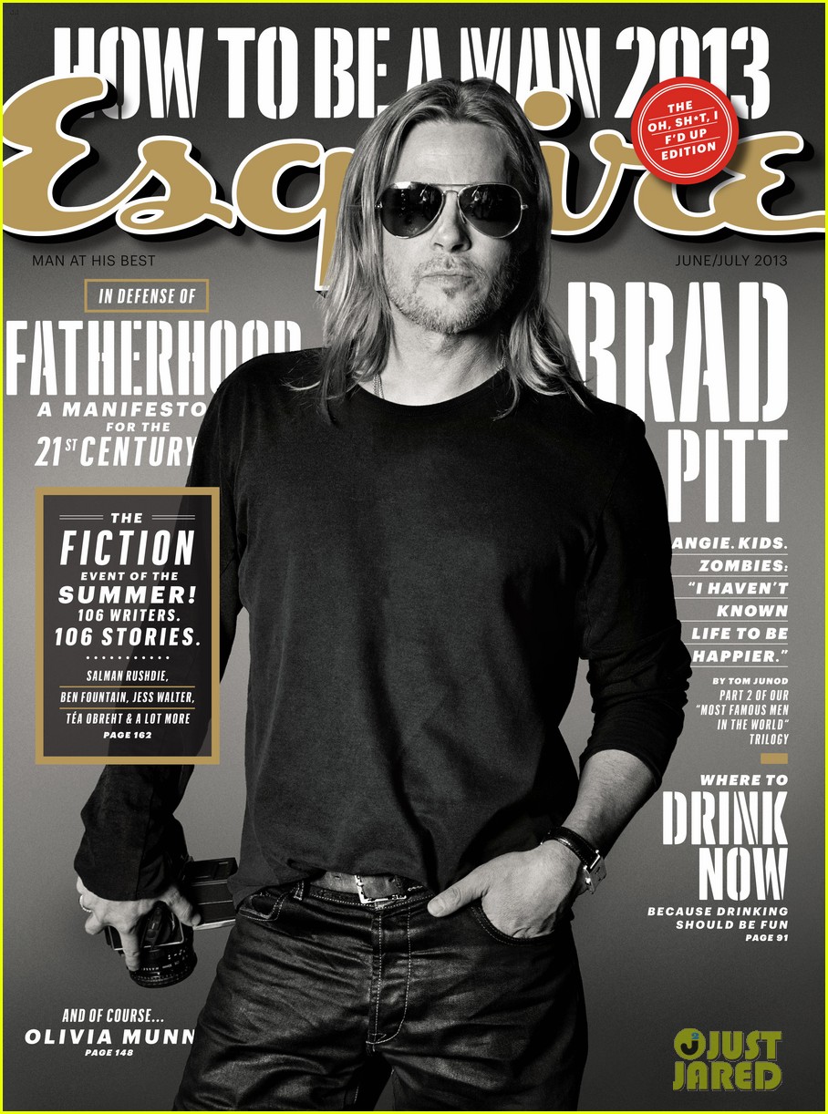 brad pitt to esquire i havent known life to be any happier 05