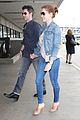 amy adams darren le gallo jet to nyc after beach trip 01