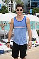 robbie amell shirtless jason derulo iheartradio pool party 04