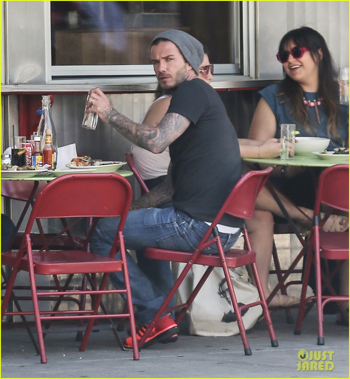 newly retired david beckham has lunch dinner in nyc 01
