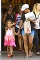 pregnant halle berry sheer top at bristol farms with nahla 10