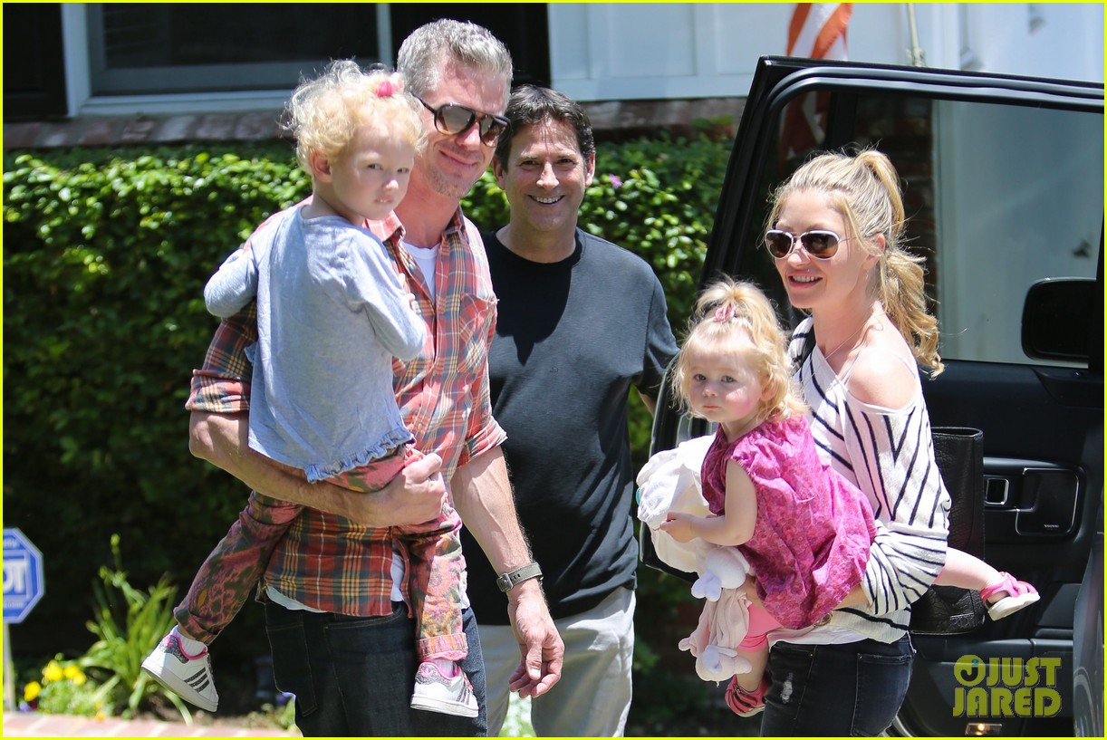 eric dane rebecca gayheart spend sunday with the girls 282882815
