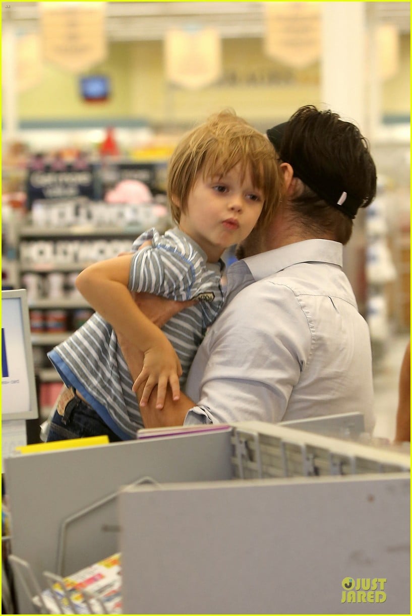 colin farrell rite aid snacks with henry 182891761
