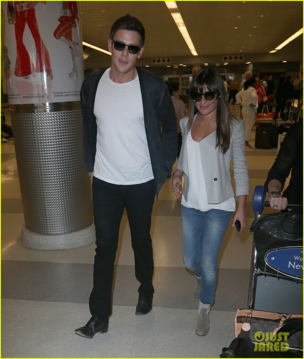 lea michele cory monteith so happy to be in new york 01