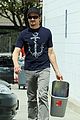 jeremy renner picks up office supplies take out food 07