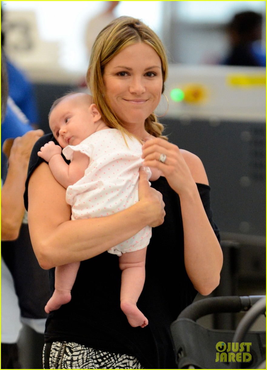 danneel ackles debuts baby justice jay at the airport 012917652