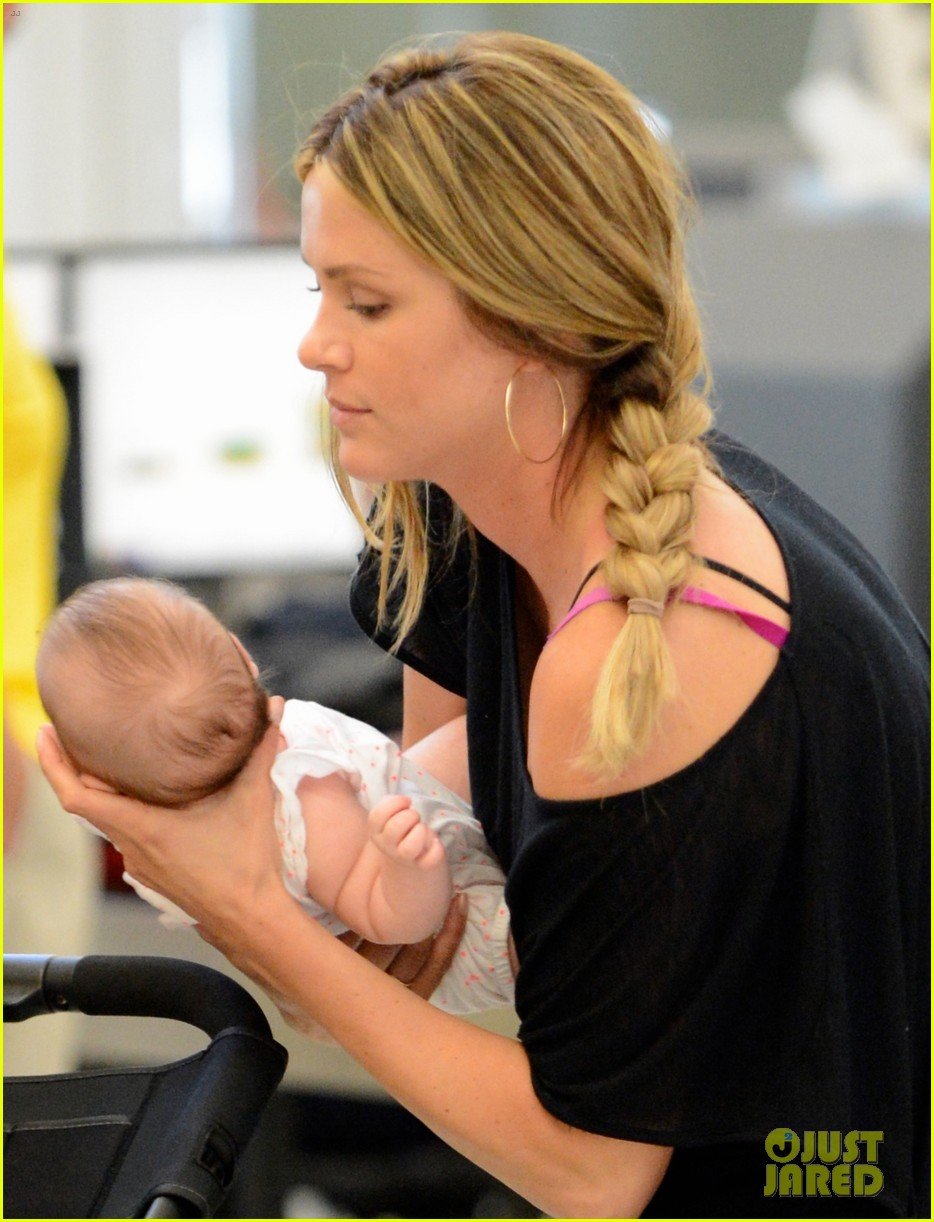 danneel ackles debuts baby justice jay at the airport 02
