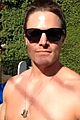 stephen amell goes shirtless for fourth of july 01