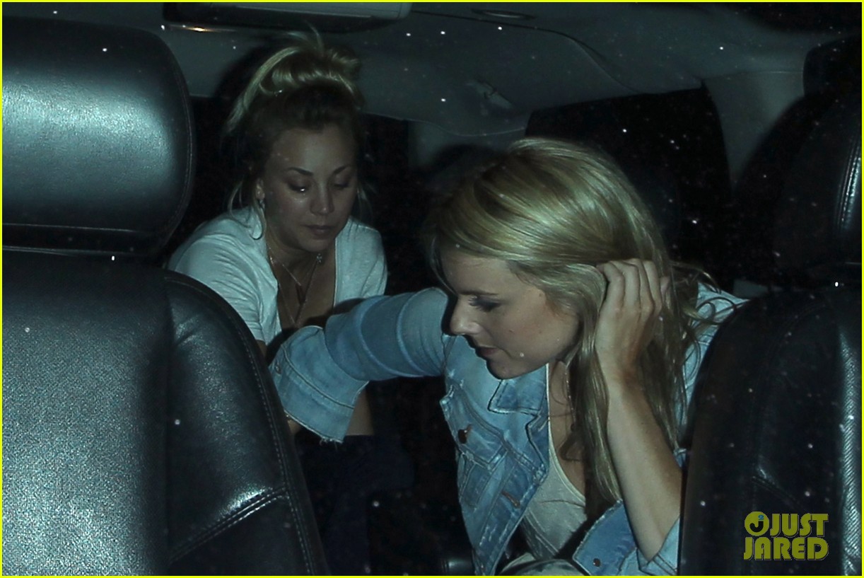 kaley cuoco leaves henry cavill at home for girls night 072907828