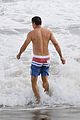 david james elliott shirtless beach day in malibu 03