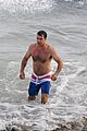 david james elliott shirtless beach day in malibu 11