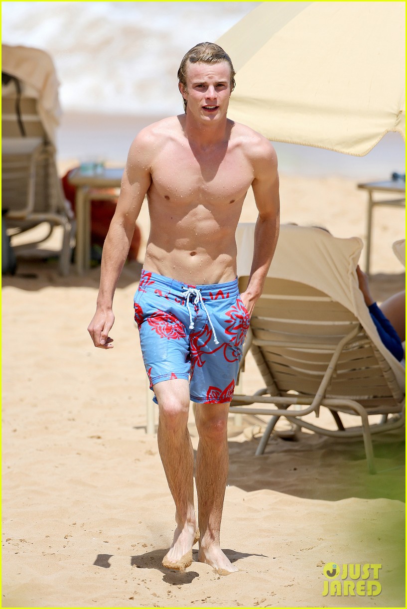 lucy hale more beach fun with shirtless graham rogers 092902602
