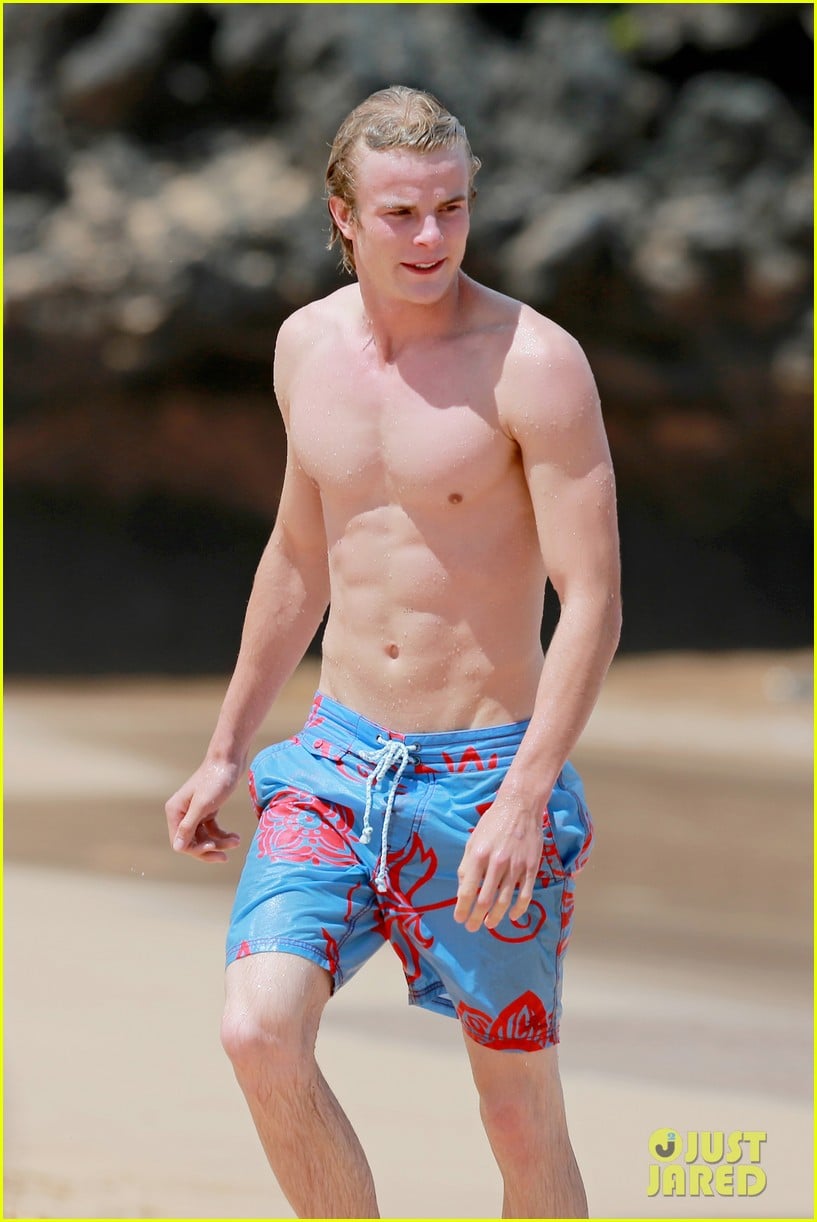 lucy hale more beach fun with shirtless graham rogers 162902609