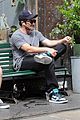 jake gyllenhaal takes his dog for a walk in nyc 04