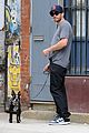 jake gyllenhaal takes his dog for a walk in nyc 15