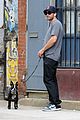 jake gyllenhaal takes his dog for a walk in nyc 19