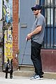 jake gyllenhaal takes his dog for a walk in nyc 21