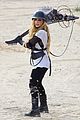 avril lavigne chainsaw action for rock n roll video shoot 09
