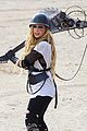 avril lavigne chainsaw action for rock n roll video shoot 10