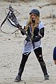 avril lavigne chainsaw action for rock n roll video shoot 17