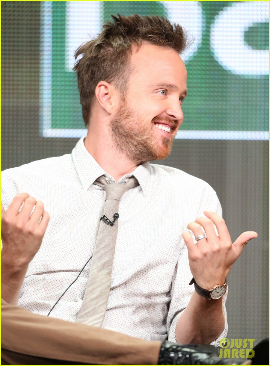 aaron paul graciously greets fans outside his home video 102917743