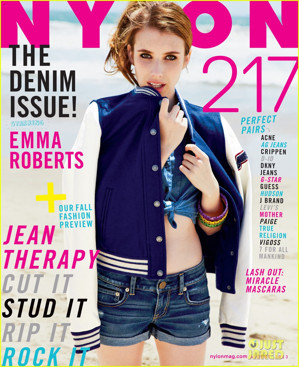emma roberts covers nylon magazine august 2013 052911598