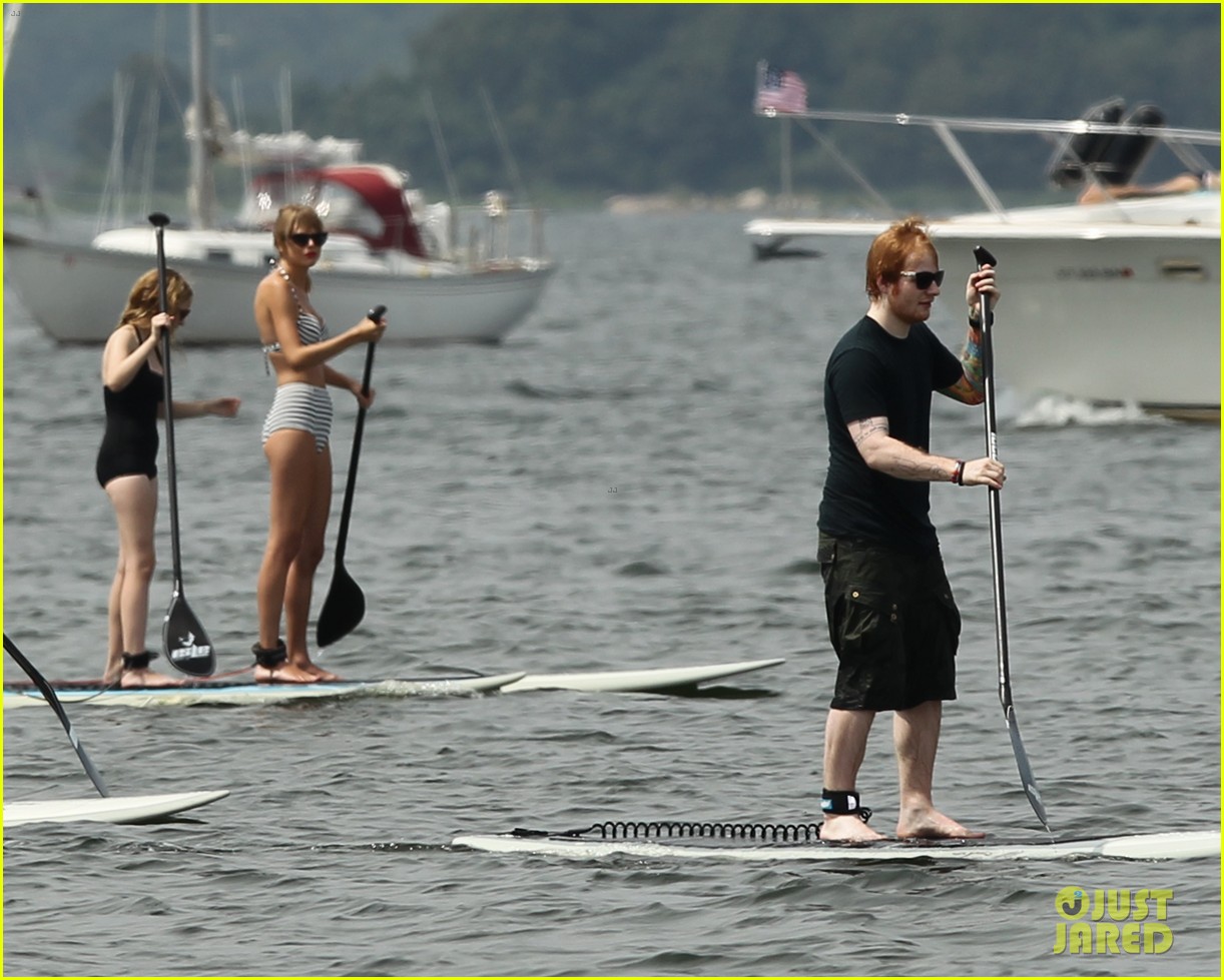 taylor swift bikini paddleboarding with ed sheeran 03