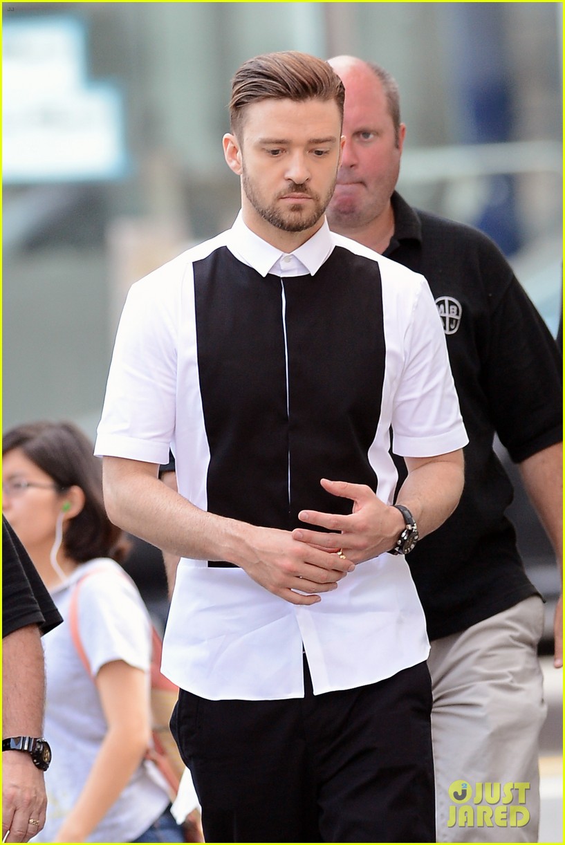 justin timberlake films new music video in new york city 152911778