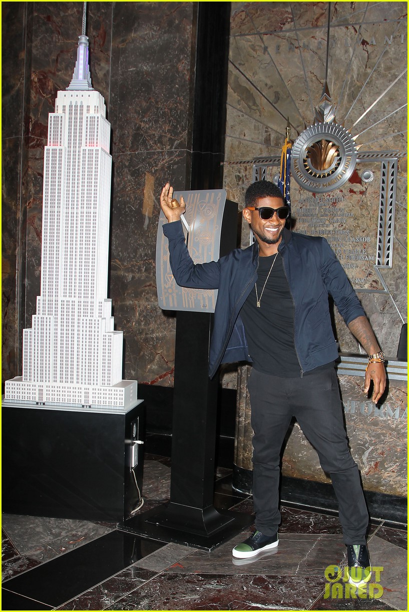 usher lights empire state building before 4th of july fireworks 102903729