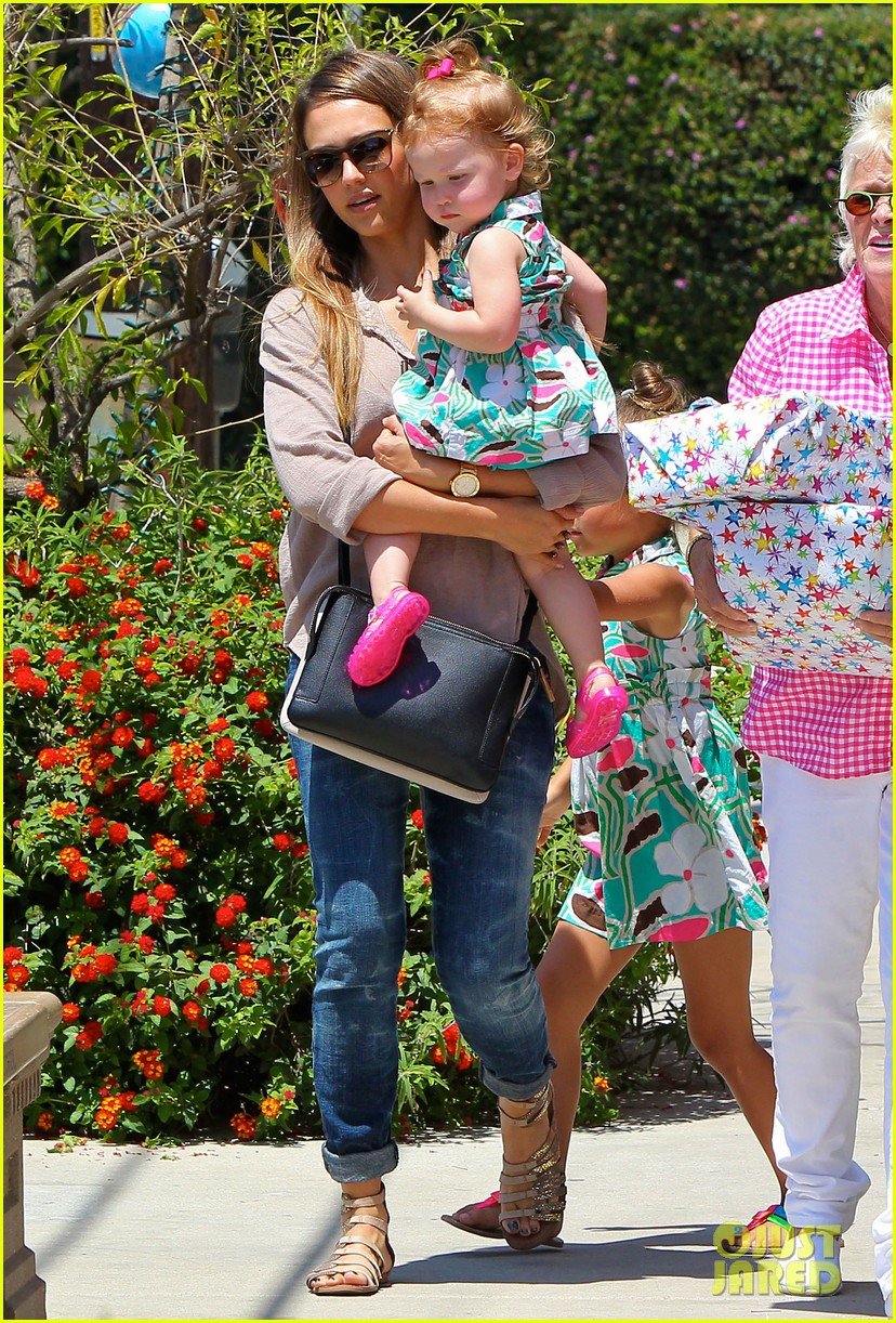 jessica alba honor haven wear matching outfits 082923176