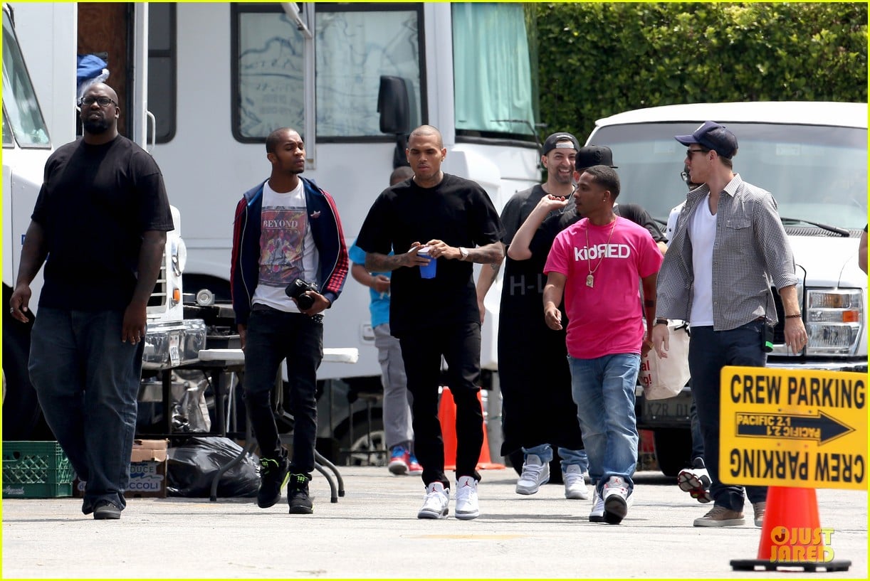 chris brown shoots love more music video 212922586